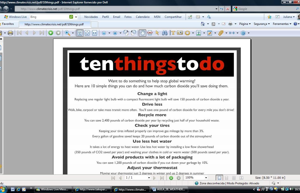 Ten Things To Do