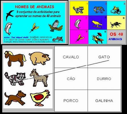 QUIZ PARA CRIANÇAS - QUAL O NOME DOS ANIMAIS? 