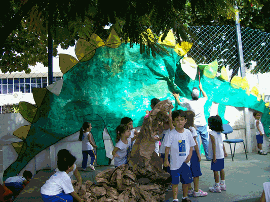 Dinossauro De Educação Infantil Mão Desenhada Dos Desenhos