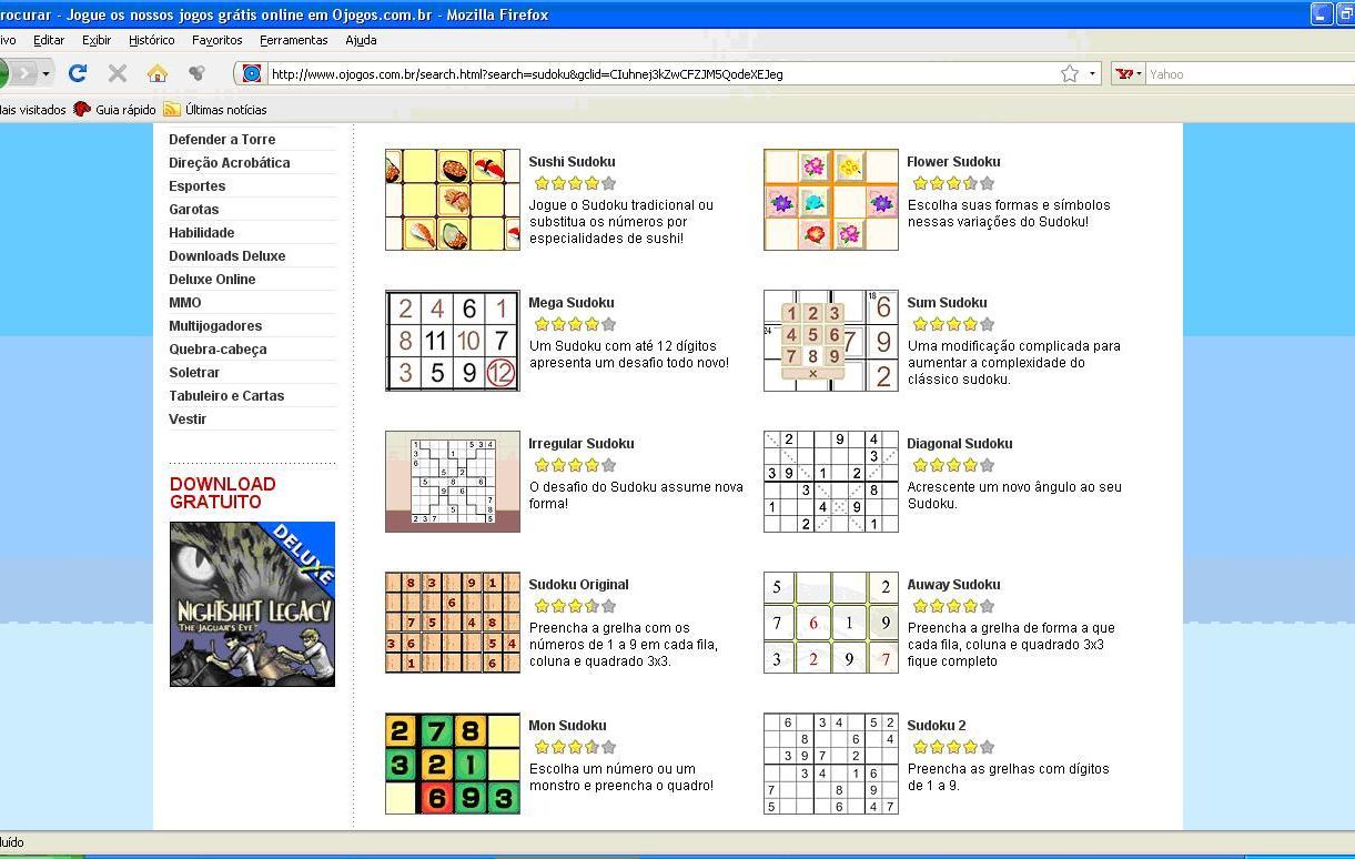 Vetor de jogo sudoku definido com as respostas 8 9 números