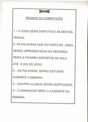 Plano de aula - 1º ano - Trilha de brincadeiras com imagens e palavras