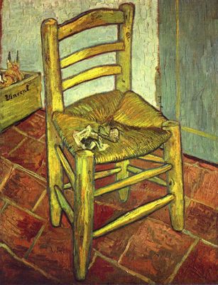 A Cadeira de Van Gogh com Cachimbo, 1888.