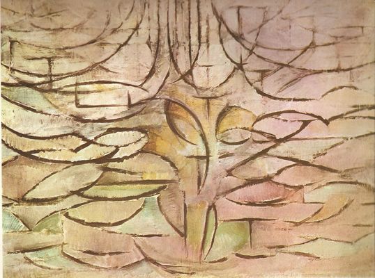 Macieira em flor -1912 - Mondrian