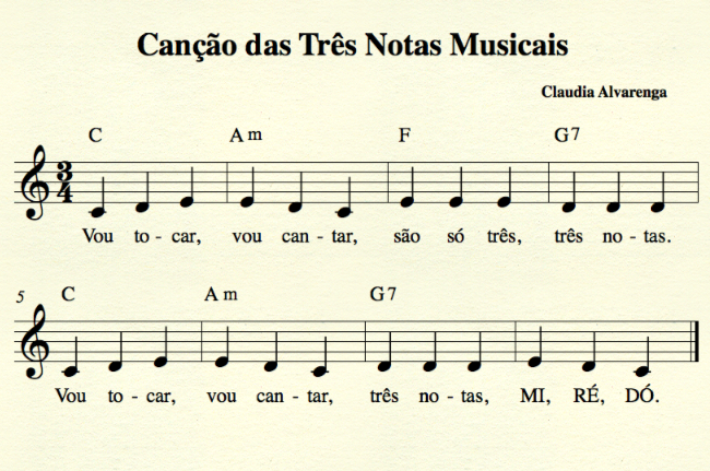 Dominó Musical - Escala de Dó maior por meio das notas e gráficos