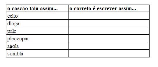 Portal do Professor - Trocando letras das palavras