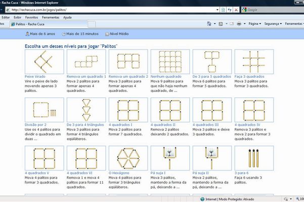 jogo de palitos de fósforo para crianças. jogo de quebra-cabeça