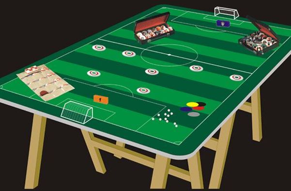 Mesa De Futebol Para Família Partido Jogo De Tabuleiro De Futebol