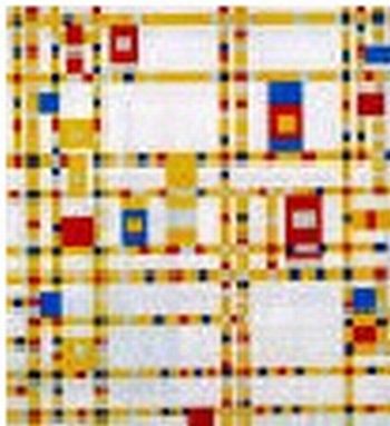 Quebra Cabeça Mondrian - Composição com Vermelho, Amarelo e Azul