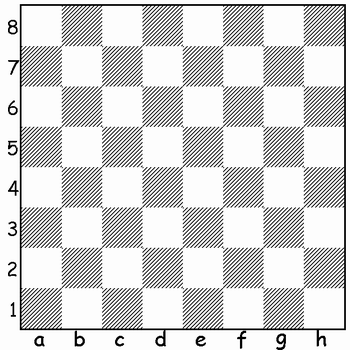 Tabuleiro de xadrez (sem peÃ§as)