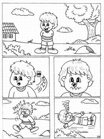 pica da abelhas charge
