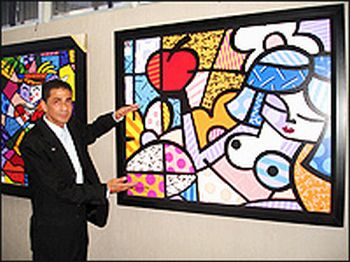 Telas do Romero Britto para colorir – recriandonaalfabetizao