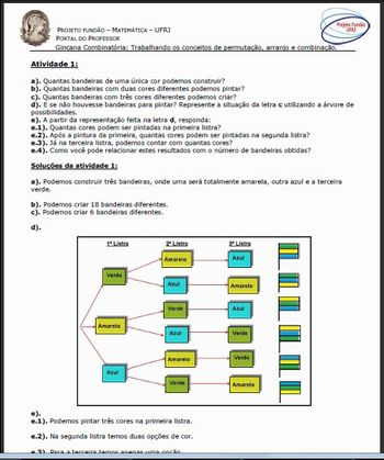 Explorando a sala de aula - Planos de Aula - 3º Ano