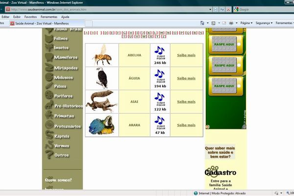 Tabuleiro: IMITANDO OS ANIMAIS - Educação Física Escolar