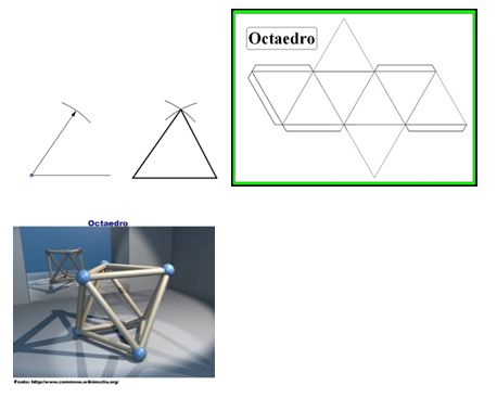 Processo de triangulação do poliedro planifi cado.