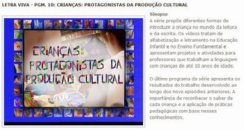 CrianÃ§as protagonistas