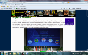 Nova tela sobre Mercosul