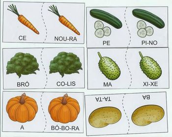 Quebra-Cabeça Frutas e legumes