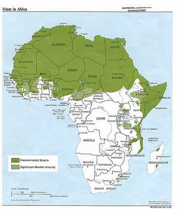 Mapa do IslÃ£ na Ãfrica.