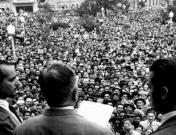 ComÃ­cio em Curitiba na campanha presidencial de 1950