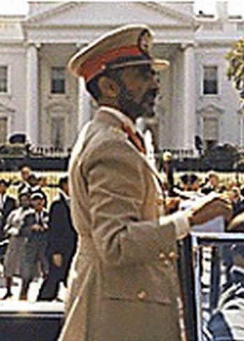 O Imperador Haile Selassie I da EtiÃ³pia, em visita a Washington.