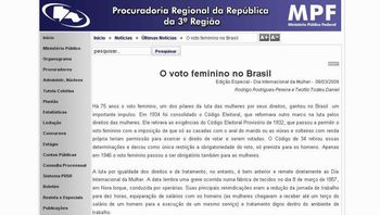 voto feminino Brasil