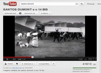 VÃ­deo sobre Santos Dumont