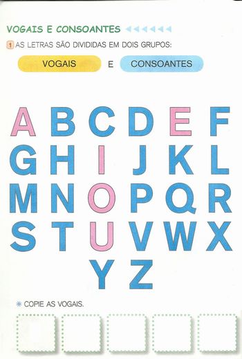 Portal do Professor - Consoantes e vogais: descobrindo as sílabas