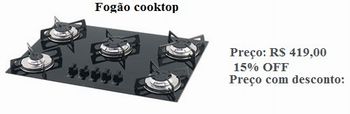 fogao cooktop
