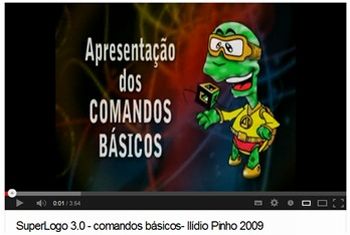 Figura 1: Imagem do vÃ­deo SuperLogo 3.0 - comandos bÃ¡sicos- IlÃ­dio Pinho 2009