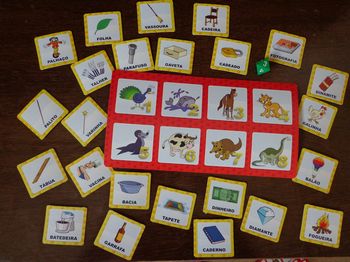 Jogo de alfabetização Bingo das Rimas Jogo educativo Consciência fonológica