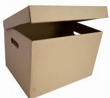 IlustraÃ§Ã£o caixa de papelÃ£o para depositar o lixo seco