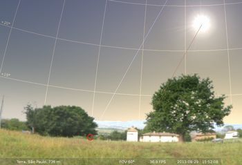Ocaso do Sol em localidade do TrÃ³pico de CapricÃ³rnio