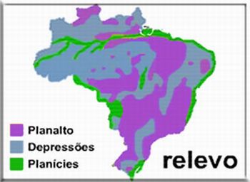 Imagem 7: Mapa Relevo do Brasil 