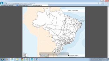 Figura 6: Mapa FerroviÃ¡rio do Brasil