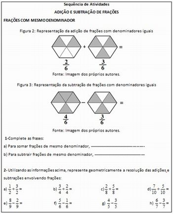 Atividade com fração para o 4º ano – Cartões com frações