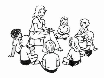 crianÃ§as na roda com a professora