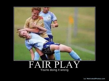 Fair Play - falta futebol feminino