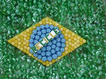 Bandeira do Brasil reciclavel
