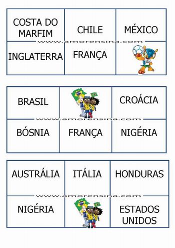 Bingo paises 6