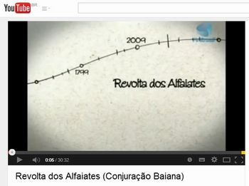 Video sobre ConjuraÃ§Ã£o Baiana
