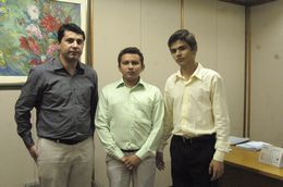 Da esq. para a direita: Antonio Amaral, Raimundo Alves e Sandoel Vieira