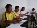 Alunos indígenas na sala de aula