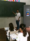 Profª Ana Valéria na sala de aula