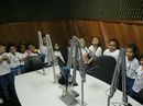 Os alunos ficaram empolgados com o Projeto da Rádio Monteirinho